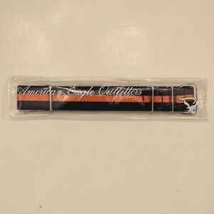 NWT American Eagle Outfitters Mens Navy and Orange Stripe Watchband